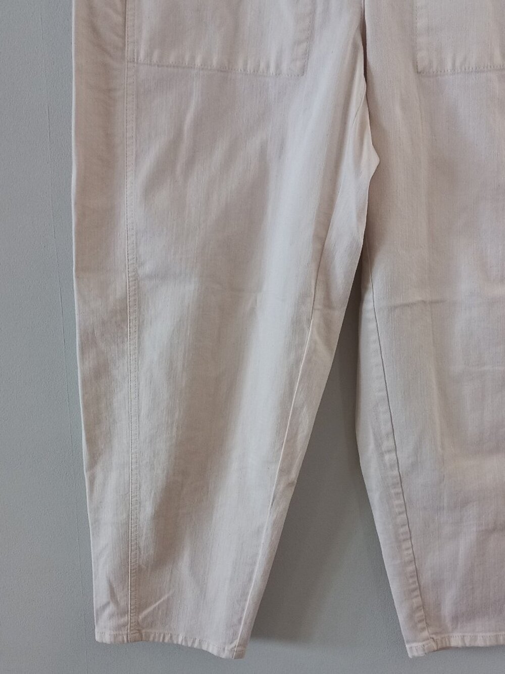 EILEEN FISHER NWT cream barrel leg pants - Picture 6 of 11